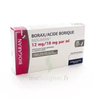 Borax/acide Borique Biogaran 12 Mg/18 Mg/ml, Solution Pour Lavage Ophtalmique En Récipient Unidose à BOURBON-LANCY