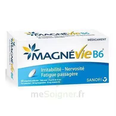 Magnevie B6 100 Mg/10 Mg Comprimés Pelliculés Plaq/60 à BOURBON-LANCY