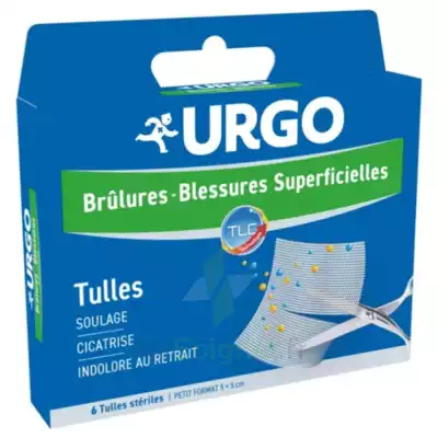 Urgo Brûlures - Blessures Superficielles Tulles Petit Format 5x5cm B/6 à BOURBON-LANCY